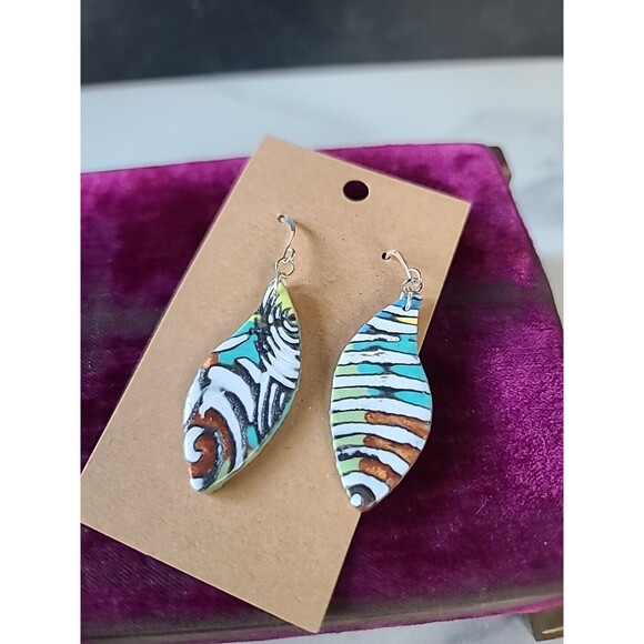 Polymer Clay Dangling Earrings New - Picture 1 of 10